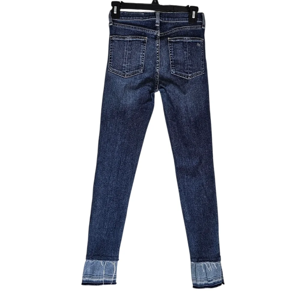 Rag & Bone 10 Inch Ankle Skinny‎ High Rise Blue Jeans 25 Preowned
